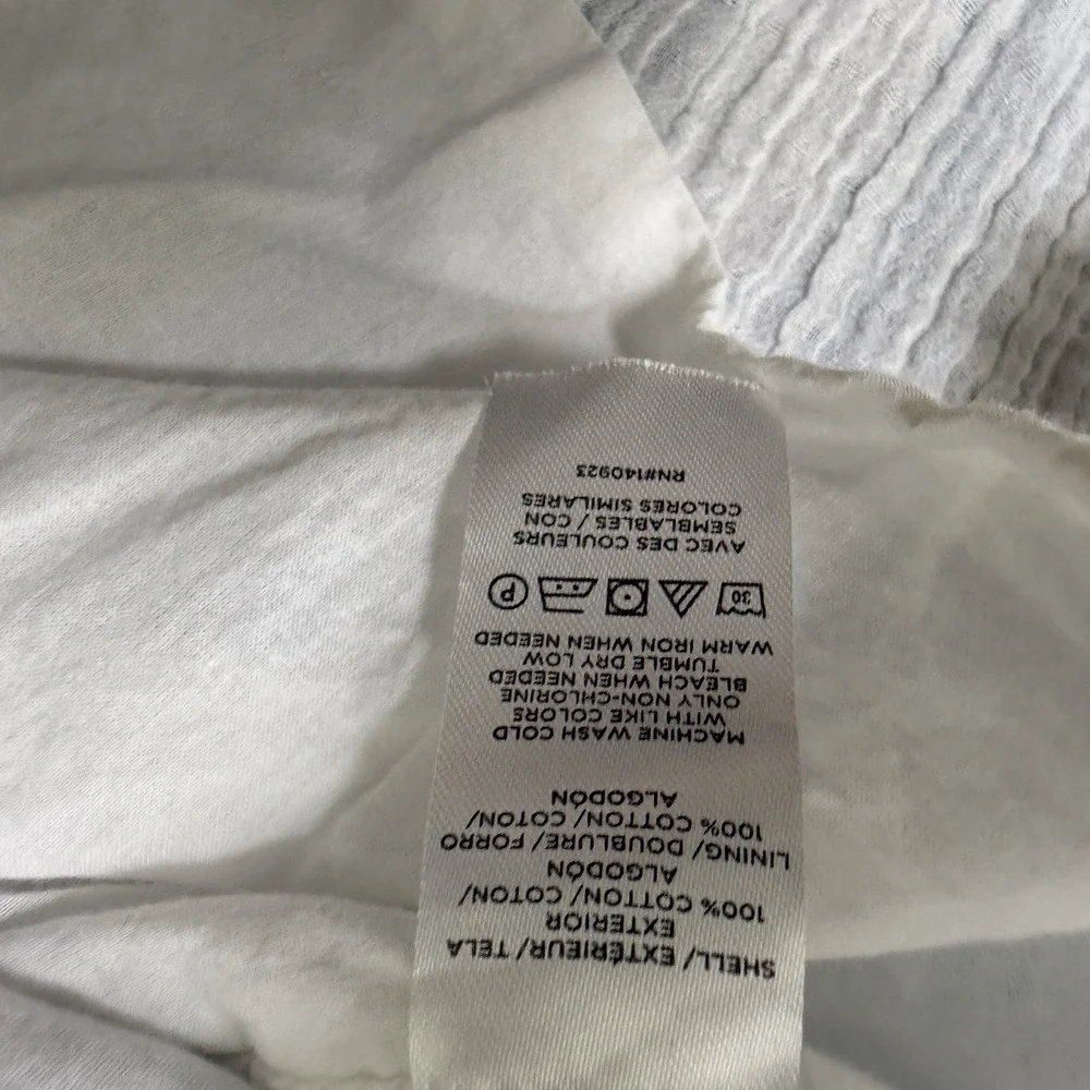 ANN TAYLOR  Maxi Dress Linen Striped Size S Coastal Blue White - Picture 8 of 8